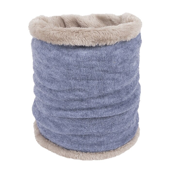 Mode Kinderen Winter Sjaal Dames Sjaals Warme Dikke Fluwelen Jongens En Meisjes Katoen O Ring Sjaal Man En Vrouwen hals Kraag: blue