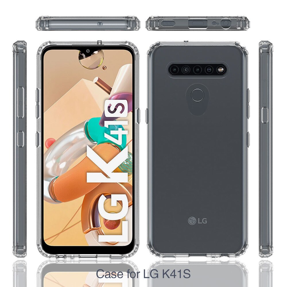 Voor Lg K41S / K40S / K40 Case Crystal Hybrid Bumper Clear Phone Case Voor Lg K50S K50 Q51 K51 k61 Back Cover Acryl Gevallen K 41S