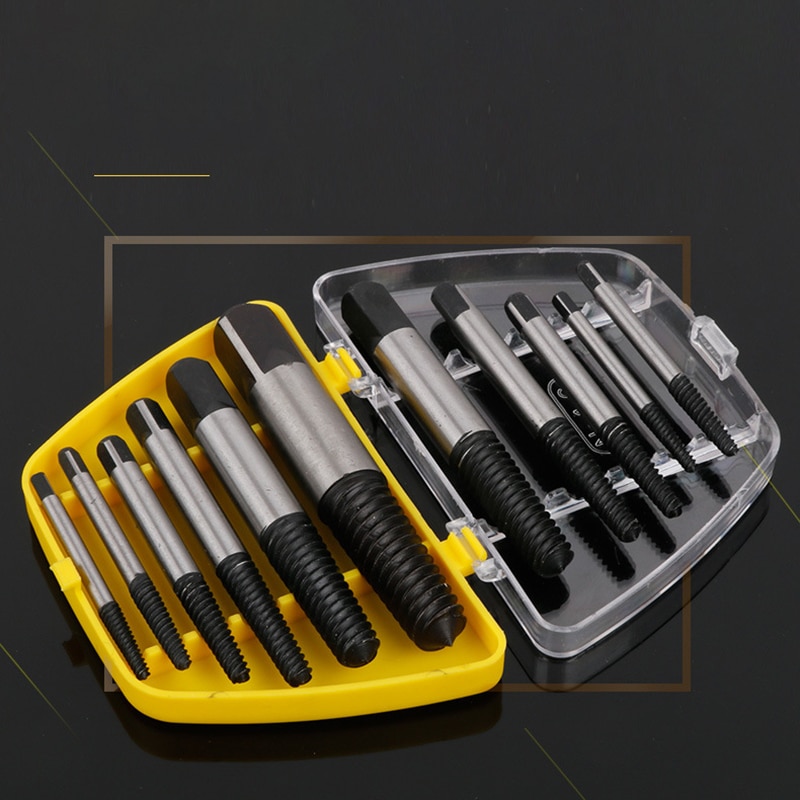Box 6pcs Broken Screwdriver Extractor Set Fine Tooth Screw Remover Faucet Triangle Valve Breaking Wire Remover Special Tool