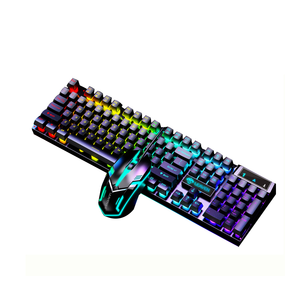 Computer-Gaming-Tastatur- und Maus-Set, USB-Kabel, Hintergrundbeleuchtung, PC-Tastatur-Maus-Kombinationen