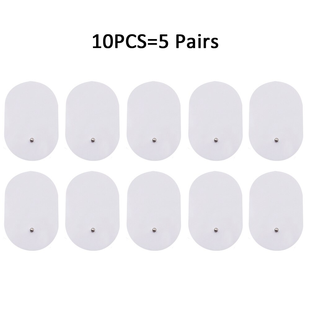 Elektrische Nek Massager &amp; Pulse Terug 6 Modi Power Control Ver Infrarood Verwarming Pijnbestrijding Tool Gezondheidszorg Ontspanning Machine: 10PCS Tens Pads
