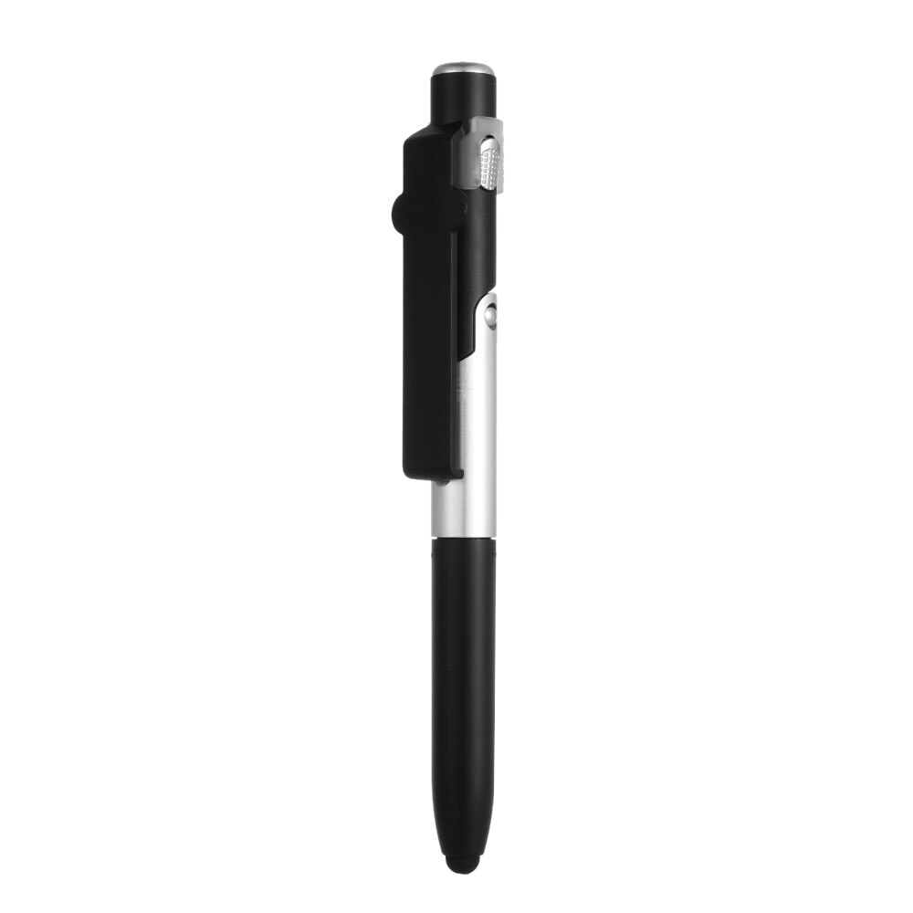 Simple Portable 4-en-1 lampe de poche stylo stylo à bille pliable stylet pour téléphone Portable utile multi-fonction support pour téléphone veilleuse