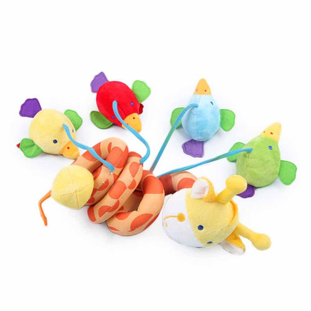 Kuulee Bed Rammelaar Leuke Cartoon Baby Baby Spiraal Bed Opknoping Bell Rammelaar Speelgoed voor Kinderwagen Set