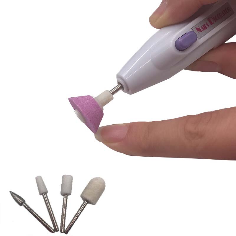 Nail Power Tools Nail Polish Remove Nail Polish Manicure Tool 5 Portable Grinding Pen Shape Polisher Nail Tool Set