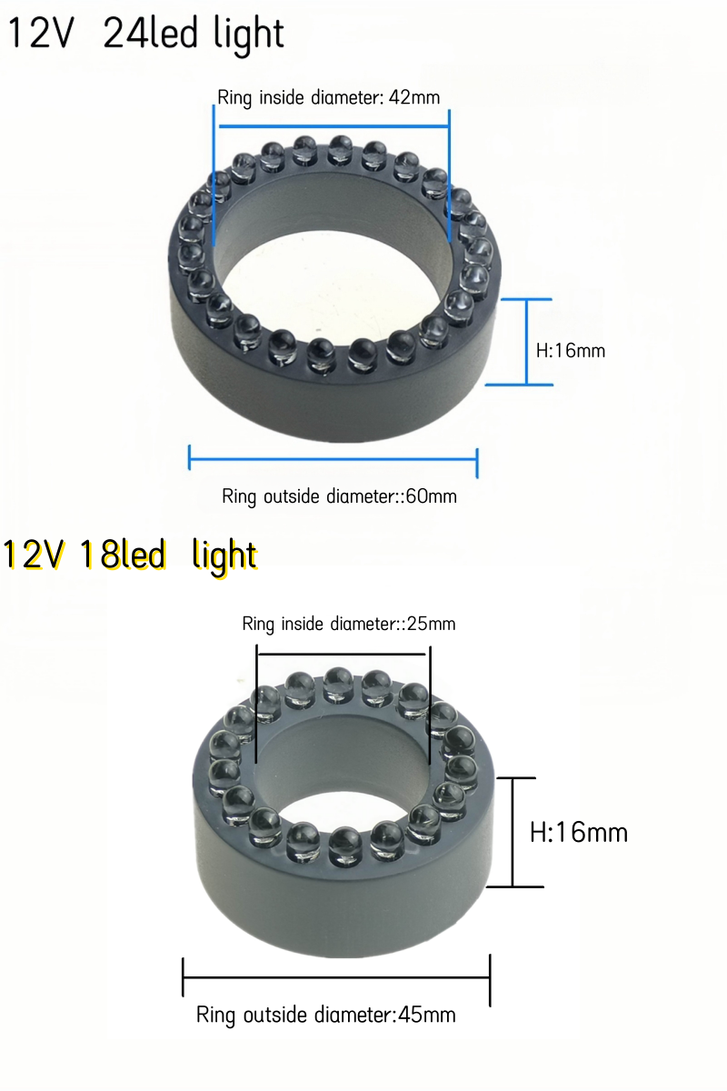 12V 24LED light ring Underwater Color Changing Submersible Fountain Light for Garden Yard Aquarium Pond