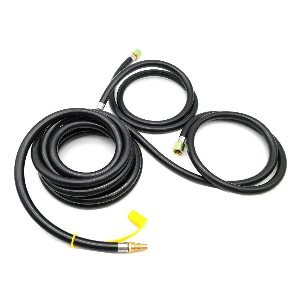 16 fot y splitter rv propan forlengelsesslange 3/8 innvendig gjenge til til utendørs gassgrill til å koble  opp 1/4 "hurtigkoblingsadapter