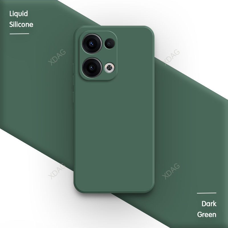 Carcasă oficială de telefon pentru oppo reno 13, reno 13 pro  f 13f s 13fs fs 5g, silicon lichid moale, 13 pro, husă spate simplă, de bază: Gri închis / Pentru iphone 12 pro max