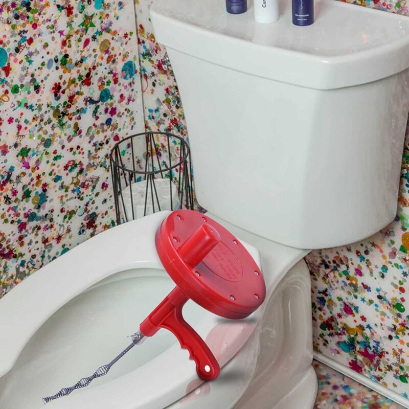 Afvoer slangen loodgieter leidingen spin through douche toilet rioolreiniger afvoer ontstopper closet trommel afvoeren boor gereedschap met 1/4- inch b