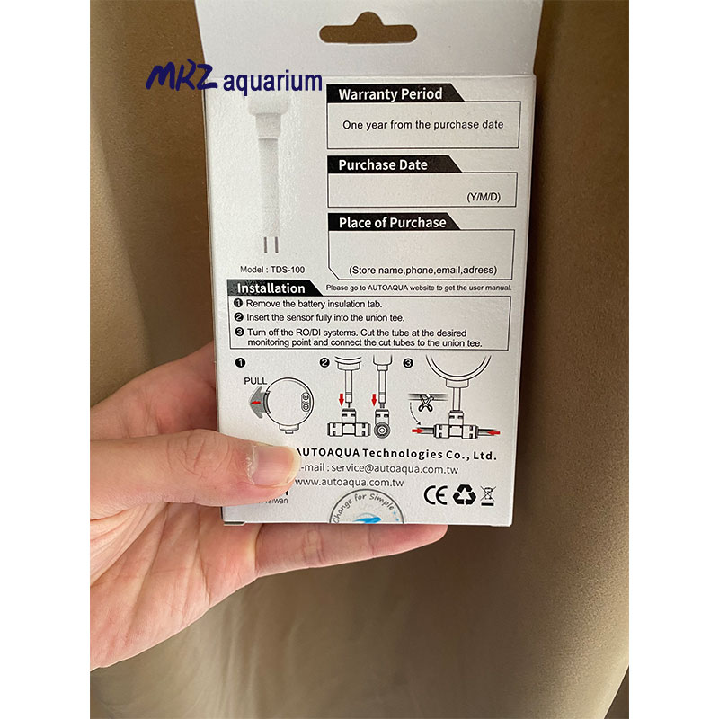 Autoaqua Aquarium Smart Tds Test Monitor Tds Display Aangesloten Op Ro Water Outlet Om Monitor Water