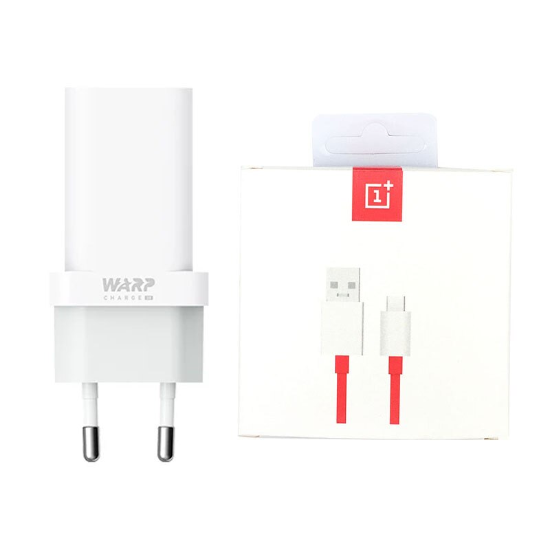 Originele Oneplus Warp Lading 30 Power Adapter Oneplus 7 7T Pro 6 T Warp 30W Eu Charger Eu/Ons Warp Charger Cable Quick Lading 30W: EU with cable box