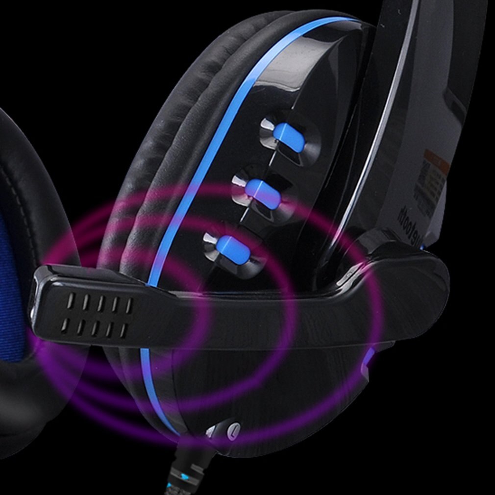 Casque d'écoute filaire stéréo avec micro pour PS4 Sony PlayStation 4 / PC
