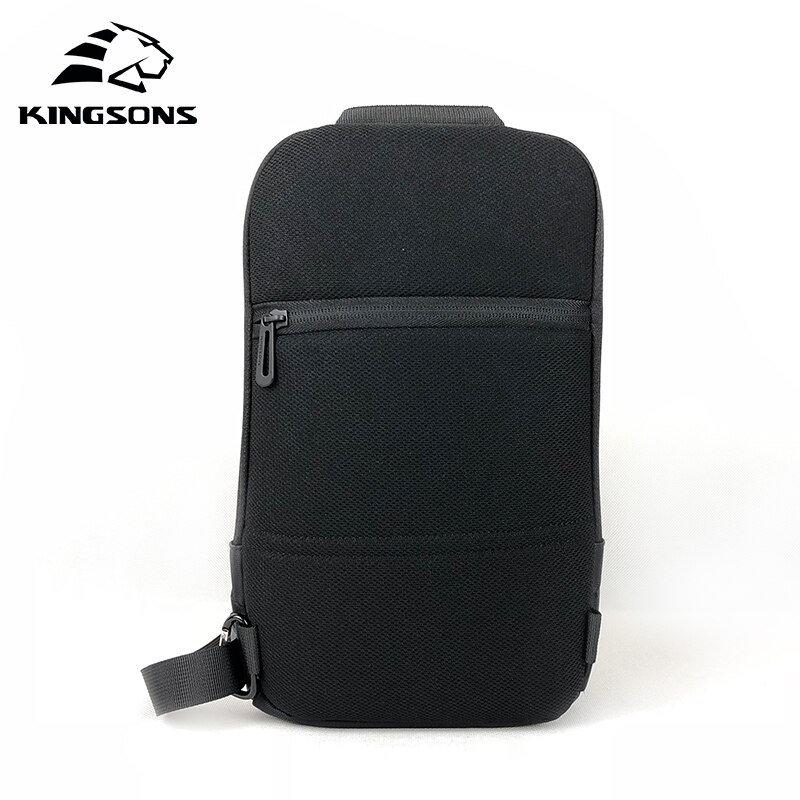 Kingsons 3174-A Vakantiereizen Enkele Schouder Rugzak 10.1 Inch Borst Rugzak Voor Mannen Vrouwen Casual Crossbody Tas