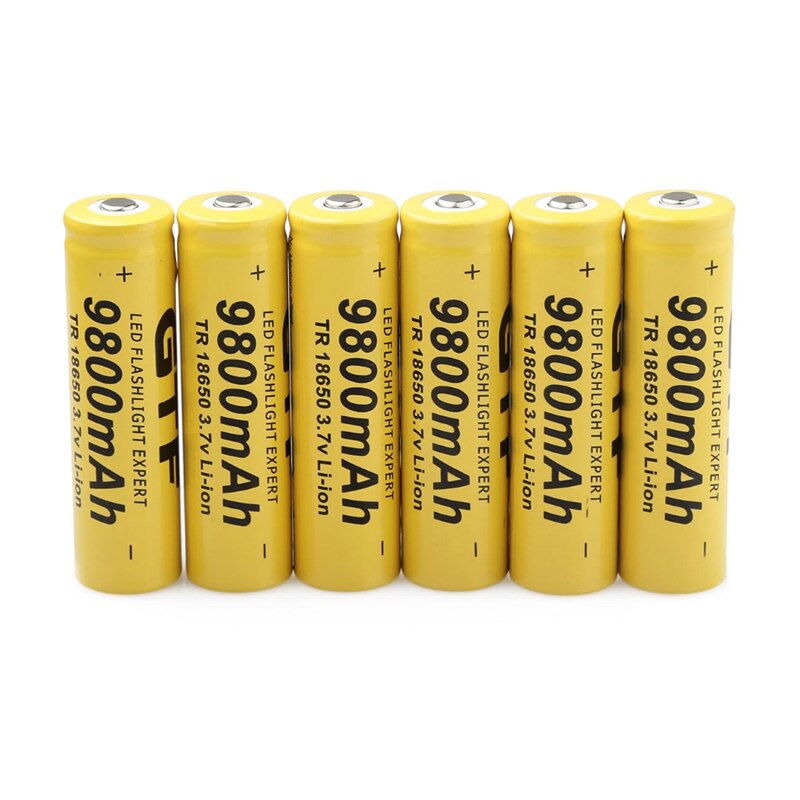 4 sztuk 3.7V 18650 baterii 9900mAh akumulator litowo-jonowy robić latarki doprowadziło latarka gadżety elektroniczne baterie upuszczać Wysyłka : Default Title