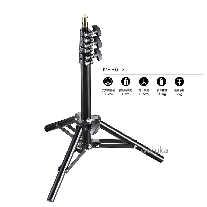 Multi-functional Portable Bracket Desktop 1.27m Floor Stand Floor lamp holder photography tripod flash light stand