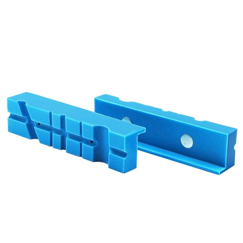 2PCS Magnetic Soft Pad Jaws Rubber For Metal Vise 5.5Inch Bench Vice Vise Jaw X6HD