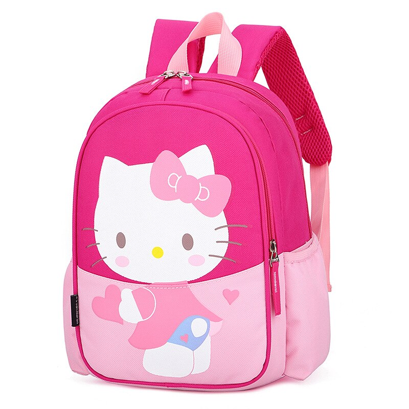 Kinderschoolrugzakken cartoon dinosaurus rugzak kinderen schouderrugzakken tas mochilas infantil: Kat - roze