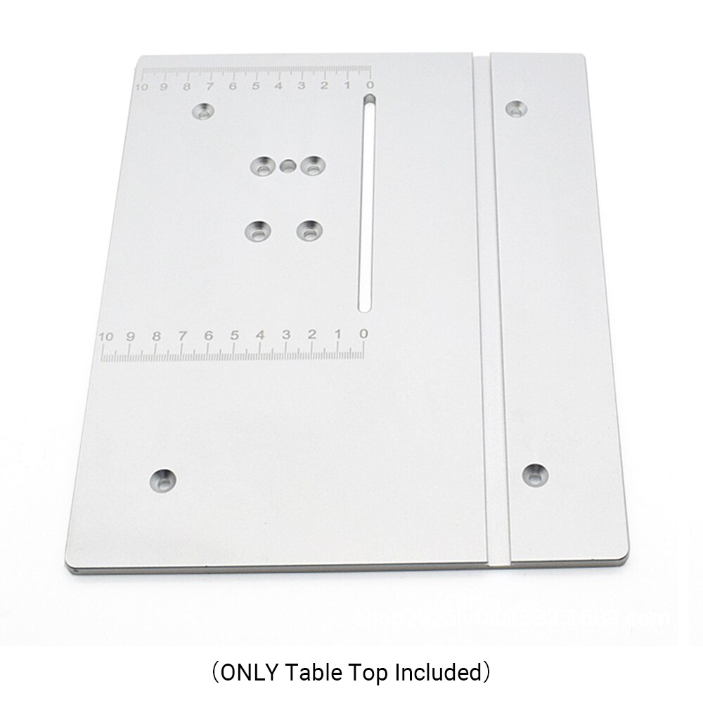 Mini Table Saw Plate DIY Woodworking Bench Table Machine Aluminum Plate for Table Saw Handmade Woodworking Bench With Scale
