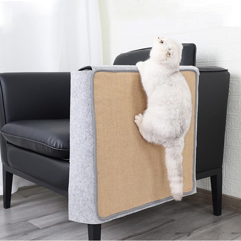 Kæledyrskat skrabe måtten naturlig sisal sofa skjold beskyttelsesdæksel til møbler stol sofa kæledyr hjem gadget tilbehør leverancer