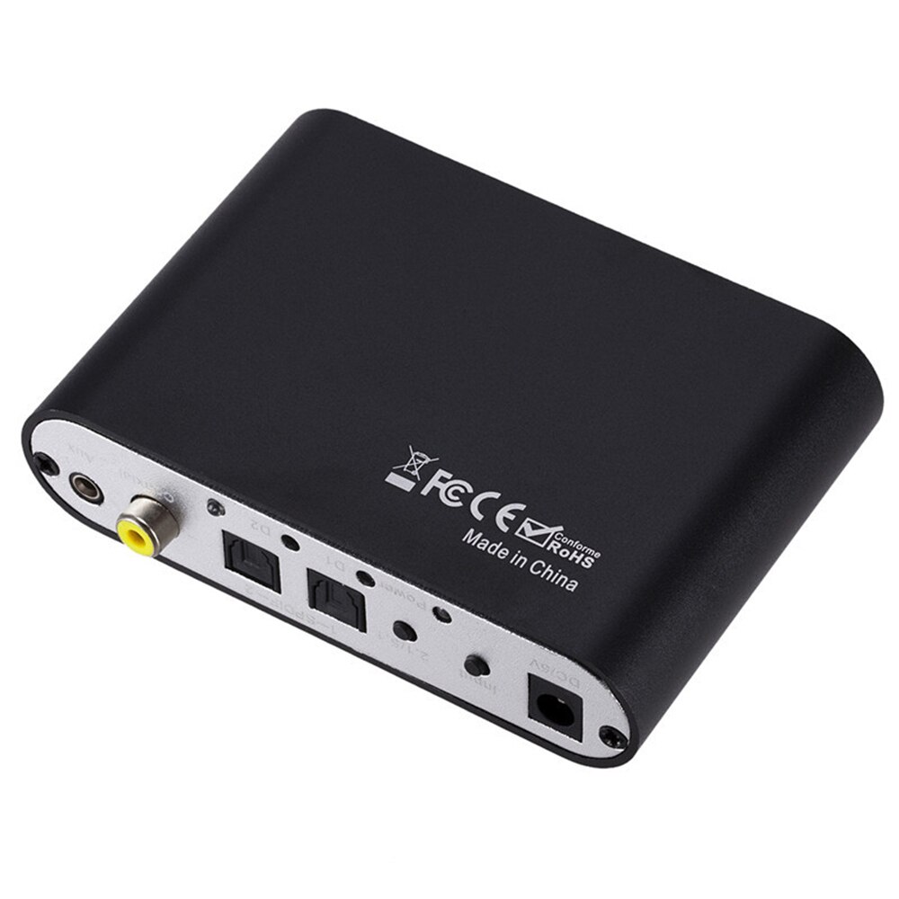 1 set digitaler koaxial-rca-hd-audio-rush- 5.1- decoder  ac3 surround-sound-konverter