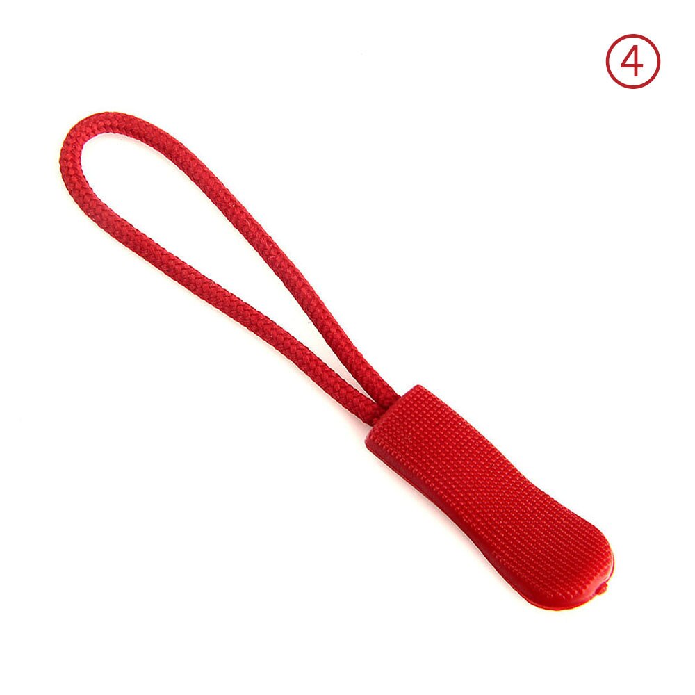Lot de 50 tirettes de fermeture éclair, pour fixation d'étiquettes de cordon, clip de remplacement pour fermeture éclair, boucle coulissante, sac, valise, vêtements, tente, sac à dos: Couleur 4