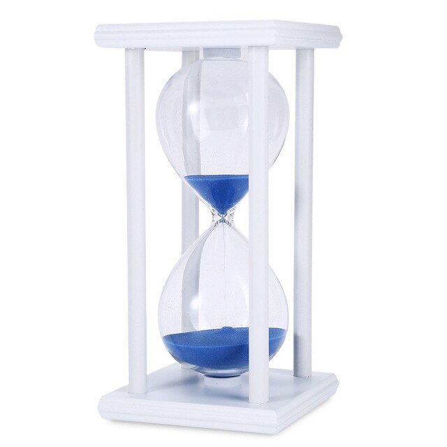 30/60 min timeglass sand timer for kjøkken skole moderne tre timeglass sandglass sand klokke te hjem dekorasjon: D / 60 minutter