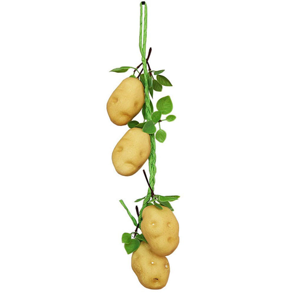 Simulación de patatas Chili cuerdas de fruta Artificial vegetal espuma modelo granja Hotel decoración del hogar fotografía Prop: Potatoes