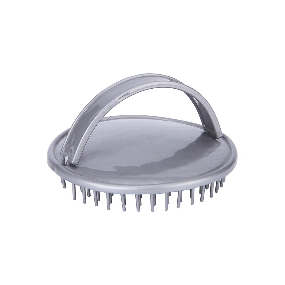 Brosse de lavage des cheveux en Silicone, peigne à main, masseur pour le cuir chevelu, bain, douche, nettoyage des cheveux: 1PC Gray