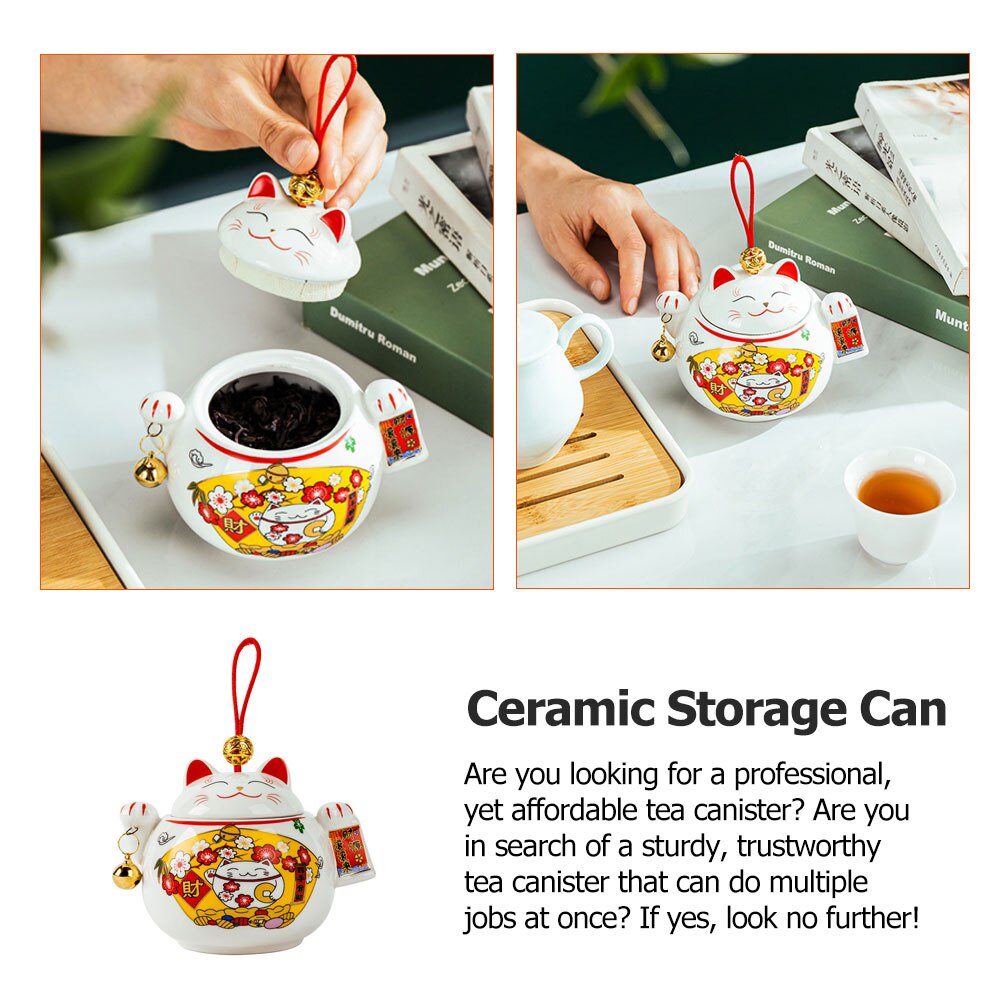 Tea Canister Tea Leaf Container Airtight Tea Leaf Canister Sealing Tea Canister for Tea House Office