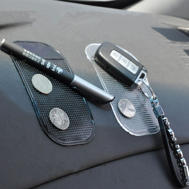 Tapis collant pour téléphone | Voiture, Magic Grip Pad, support cellulaire pour tableau de bord antidérapant tapis d'araignée transparent pour tableau de bord, 1 pièce