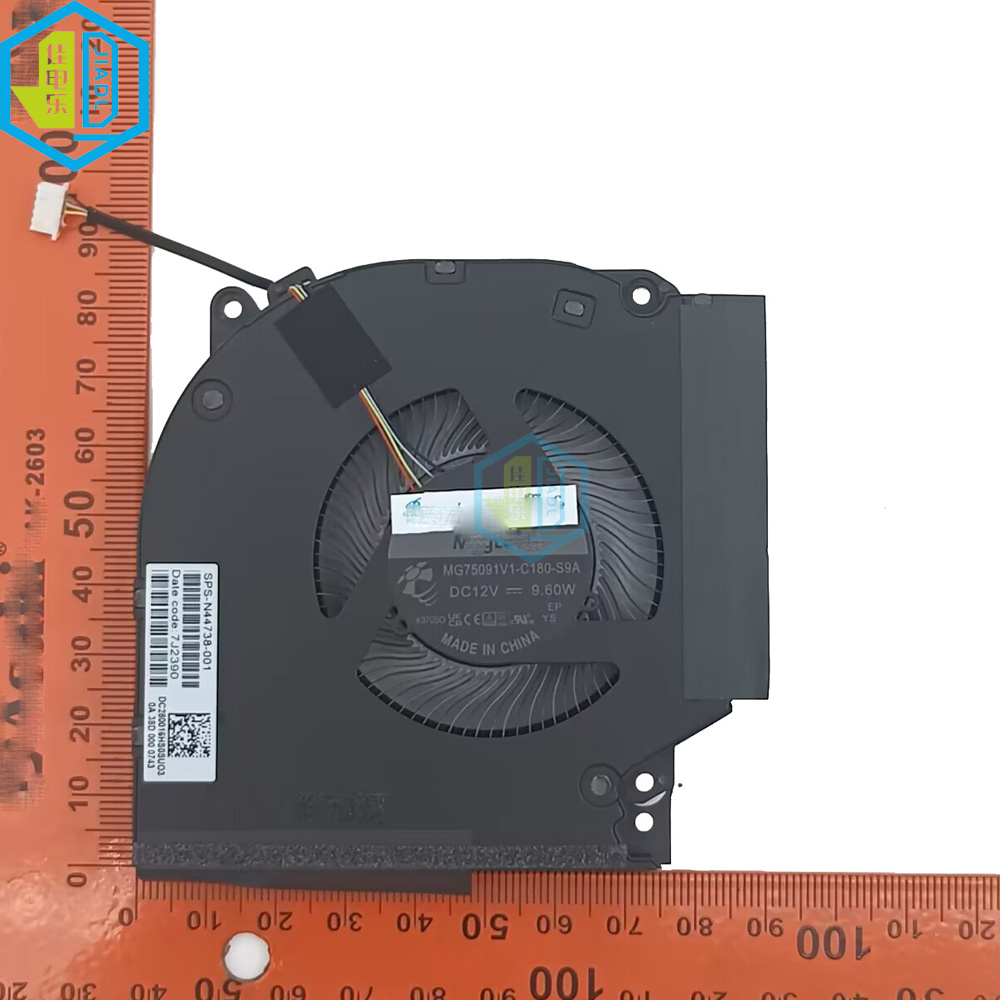 CPU GPU Fan For HP Victus 16 16-S 16-R 16-S0000 16-R0076TX DC12V N44738-001 MG75091V1 C180 C190 Gaming Laptop Cooling Fans: black