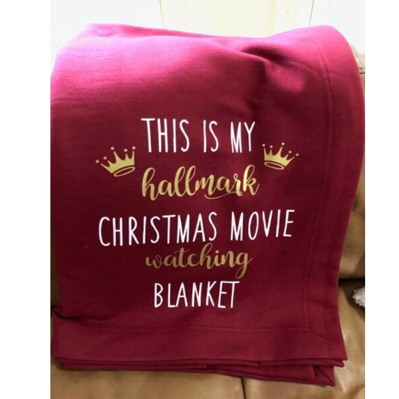 Arrivals Letter This is My Hallmark Christmas Soft Throw Blanket Movie Watching Blanket Funny Throws Festival: C