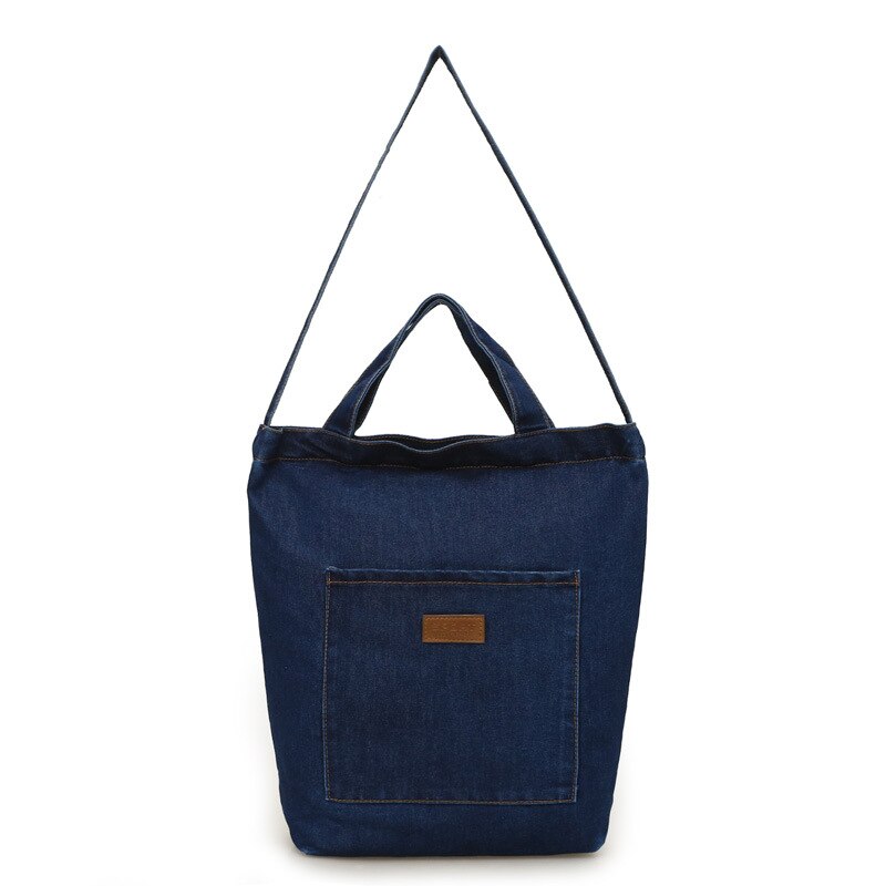 Casual Entwickelt Denim Jean Tote Schulter Tasche Handtaschen Frauen Einkaufstaschen Neue Vintage frauen Handtasche Tragbare