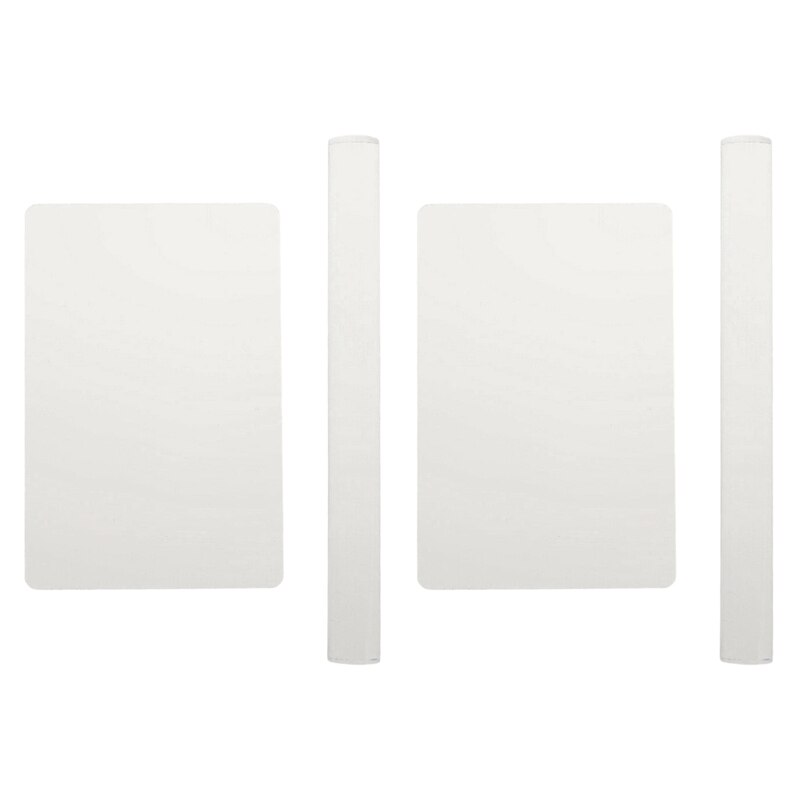 4 Pcs Solid Acryl Roller Rolling Pin Sculpey Polymer Clay Art Craft Accessoires: Default Title