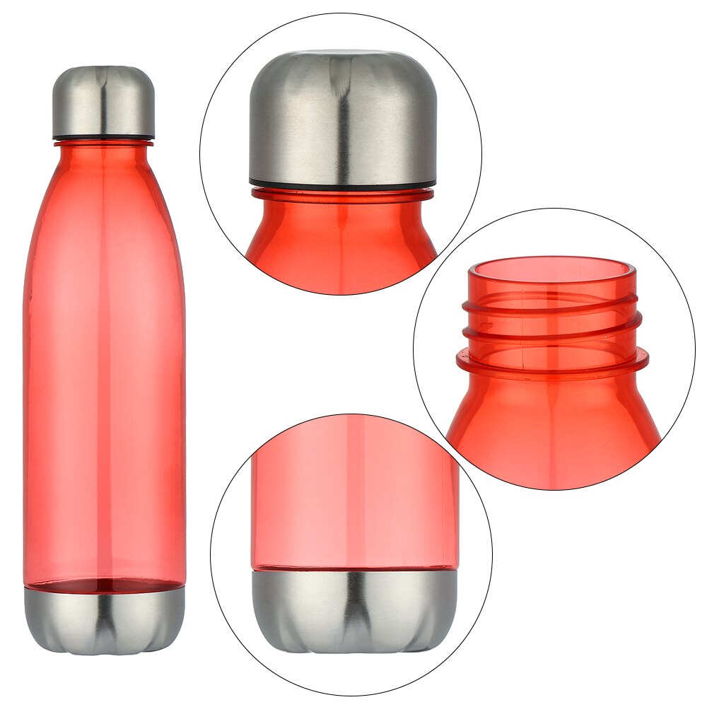 750ml Transparent Coke Shape Sports Water Bottle Leakproof Drinking With Casual Bottle Stainless Steel Outdoor Clear BPA Free