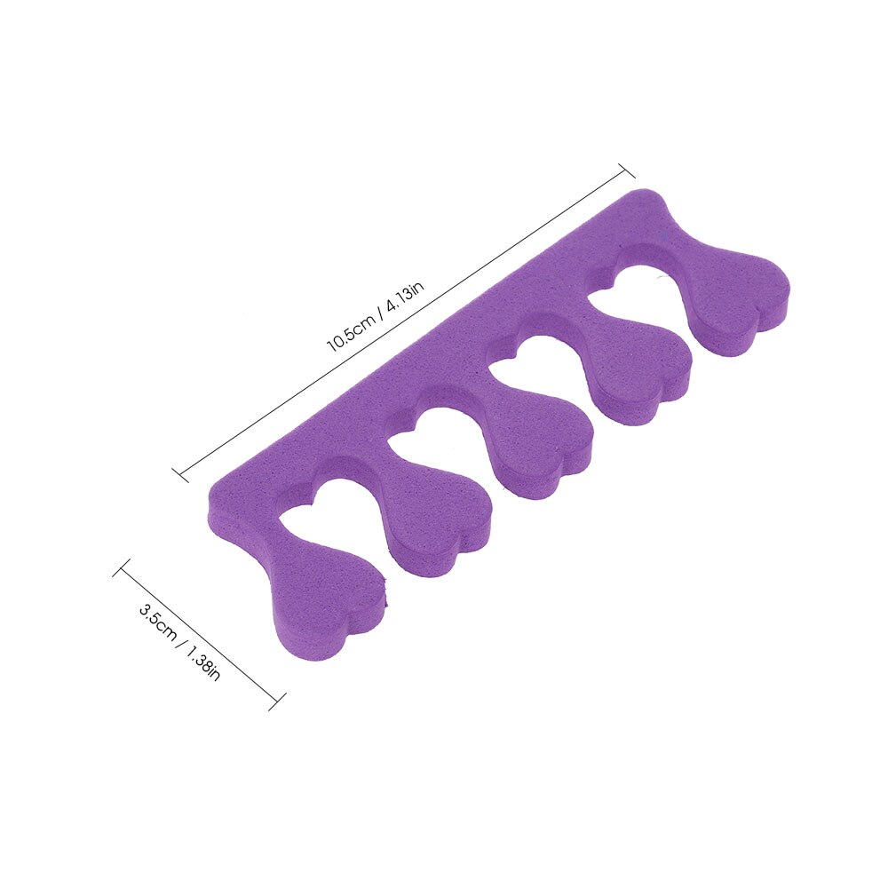 4 pçs separadores do dedo do pé esponja espuma toe espaçadores para pedicure uso do salão de beleza e uso doméstico multi-cor unhas diy ferramentas cor aleatória