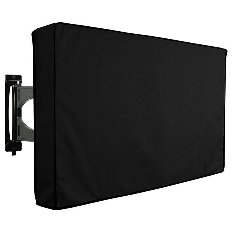 Outdoor Tv Screen Stofkap Zwart Lcd Televisie Set Water Stofbestendig Beschermen Zak 24 "38" 42 "48" 52 "65 Inch FS001