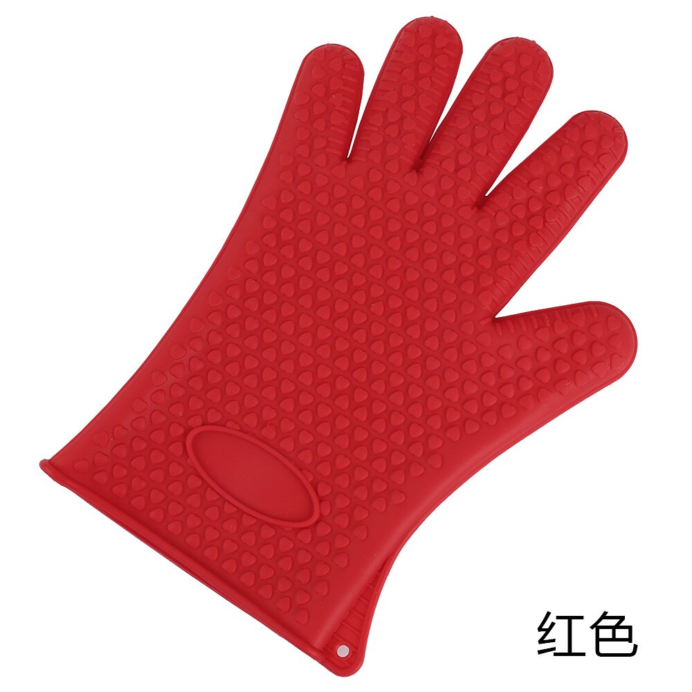 1 para Silikon Handschuhe mikrowelle 5 Finger-handschuh Ofenhandschuh Hitzebeständig Grill Bohrer Fausthandschuh Handschuh Küche BBQ Backen werkzeug: verrotten