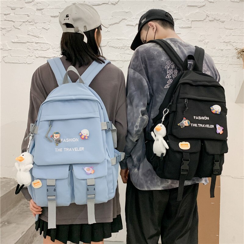 Moda wodoodporne kobiety plecaki nylonowa płócienna torba na ramię kobieta Bagpack duże tornistry szkolne dla nastolatka