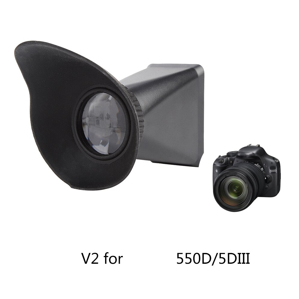 Marca lupa visor visor visor viewfinders2.8x tela lcd com extensor capa câmera ferramentas 2019