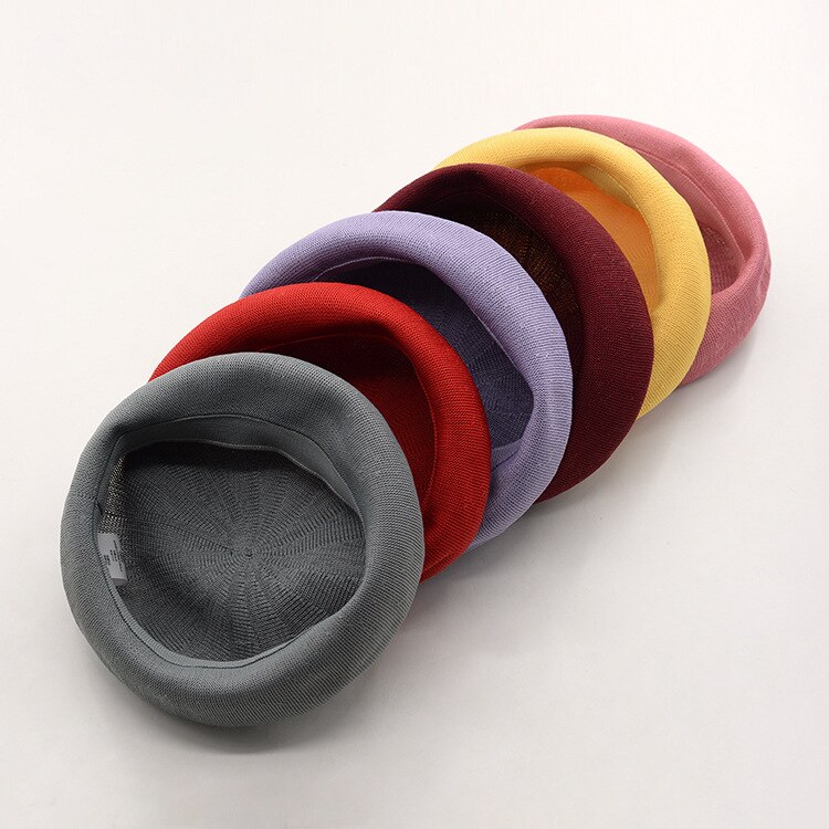 Caluriri Spring Summer Hat Pumpkin Beret Painter's Cap Retro Knit Breathable Art Painter's Cap Octagonal Cap Beret Cap