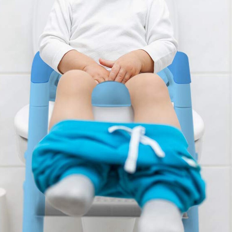 Potty Training Seat with Adjustable Ladder, Kids Ladder Toilet Seat with Non-Slip Step Stool Ladder, Potty Training Ladder, Pott