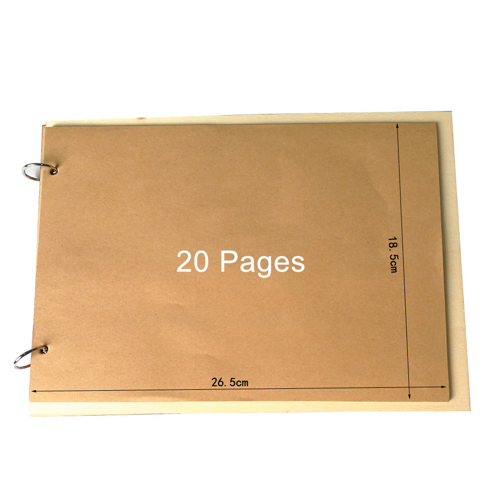 Trä bröllop tillbehör bärbar ihålig yta fotoram sandal trä anteckningsbok gästbok 20 sidor bröllop dekoration