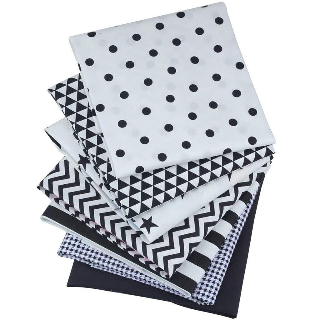 7pcs Cotton Cloth Textile Craft Fabric Bundle Patchwork Fabric Sewing Quilting Floral Pattern Diy Handmade Accessories #T1G