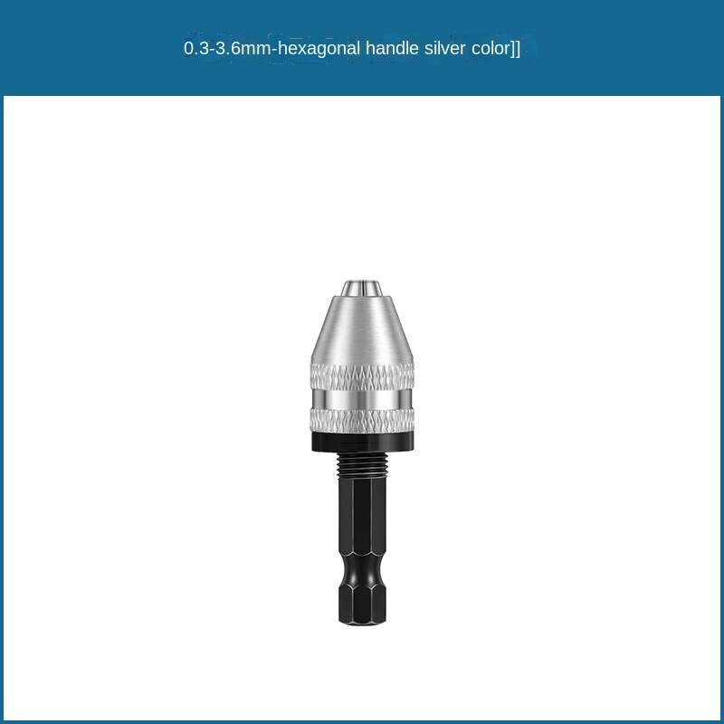 1pcs 0.3-3.6mm Multi Drill Chuck Keyless For Dremel Rotary Tools Keyless Drill Bit Chucks Adapter Converter Universal Mini Chuck: 0.3-3.6