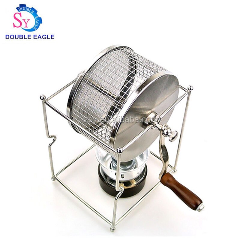 stainless steel mini manual coffee bean roasting machine Small home coffee bean roaster / coffee machine baked beans