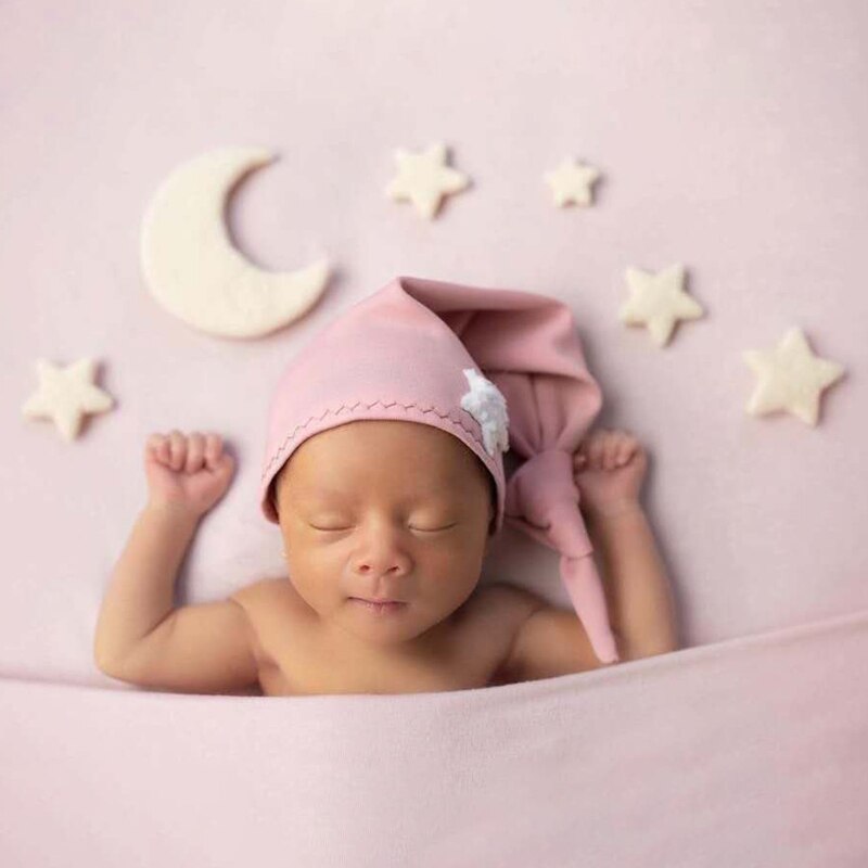 Baby newborn fotografie rekwisieten wolvilt mini maan sterren baby fotoshoot decoraties accessoires