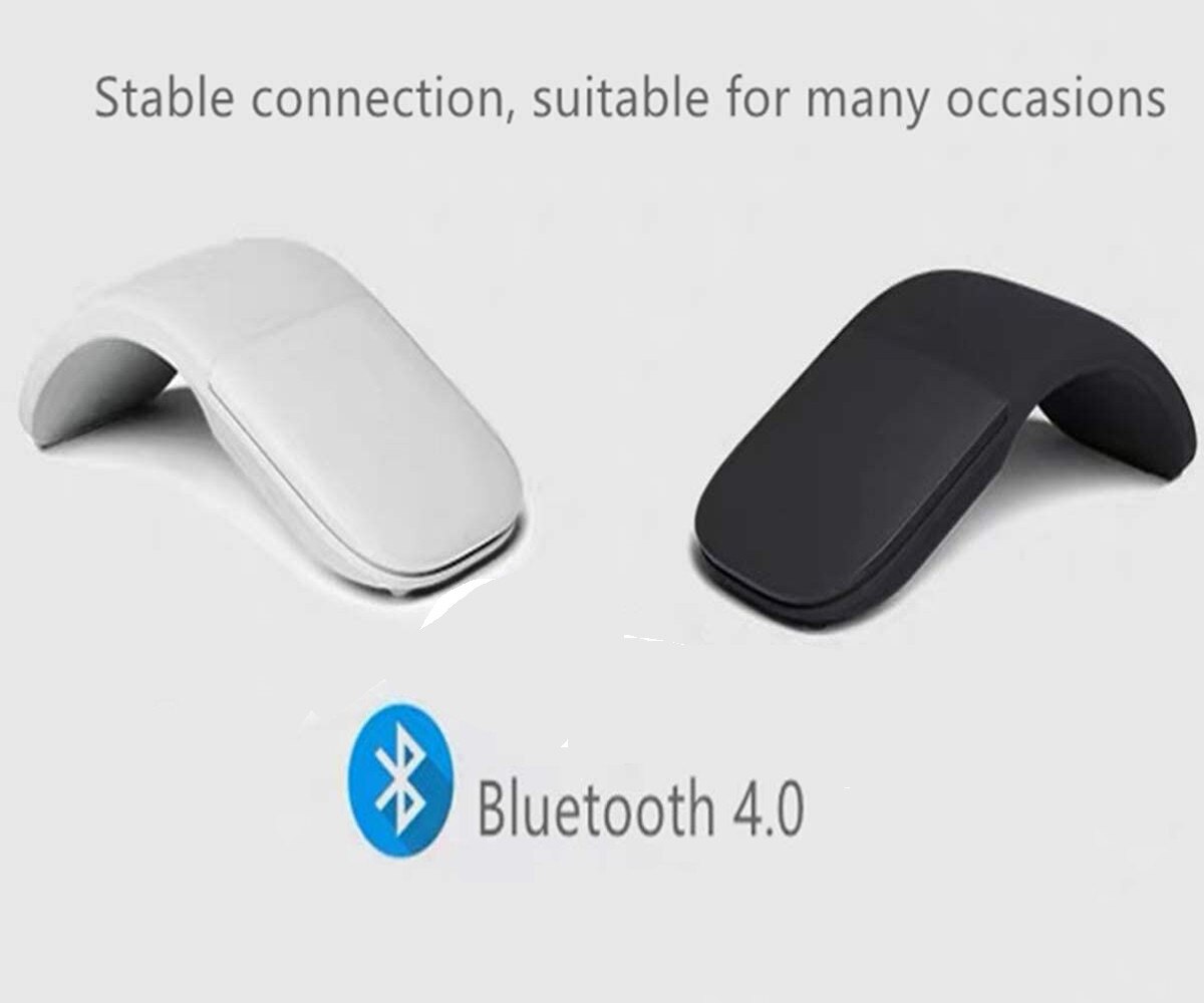 Slim and Portable2.4G Bluetooth Folding Mice Ergonomic Gaming Wireless Mice Wireless Mouse for Laptop PC Computer Optical Mice