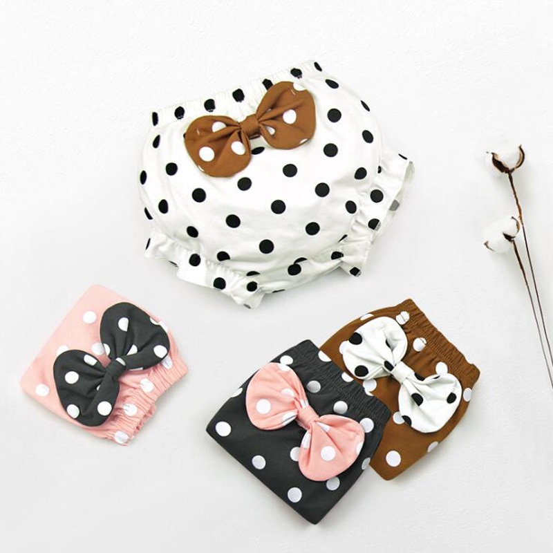 Culotte sous-vêtements de bébé coton à gros nœud pour enfant, sous-vêtement tendance pour garçon et fille, sous-vêtements pour enfants