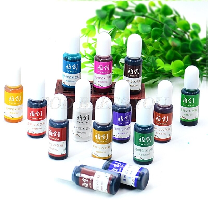 18 Kleuren Epoxyhars Pigment Vloeibare Hars Kleurstof Pigment Hars Kleurstof Dye Hars Sieraden Maken Art Ambachten Gereedschap