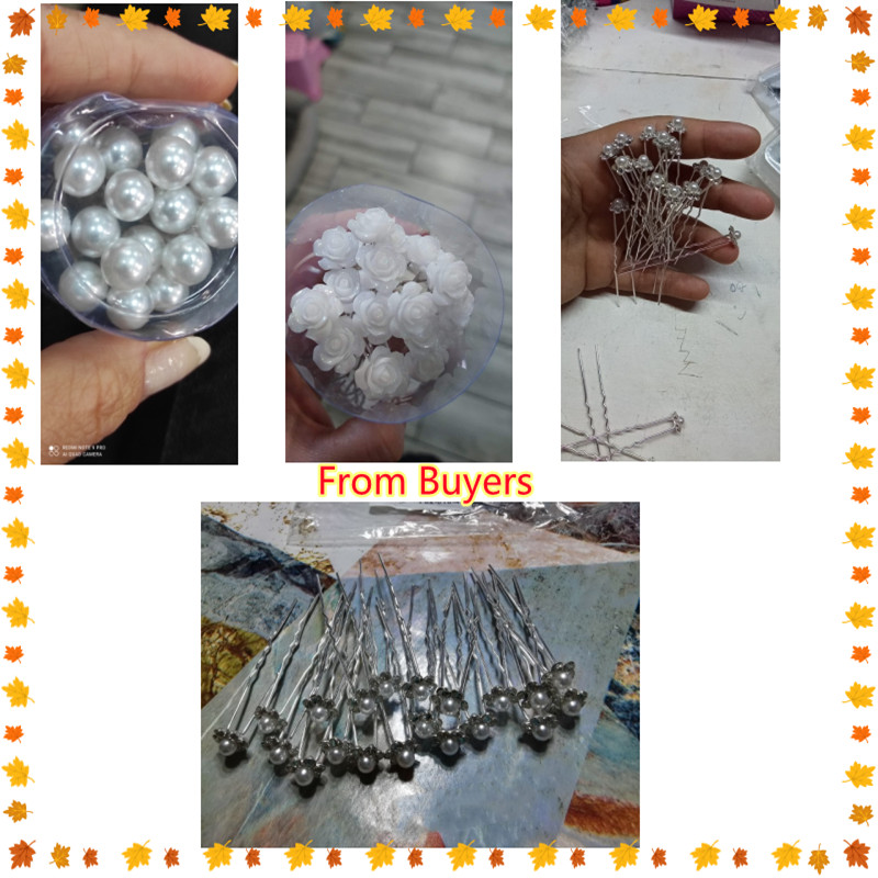 20 pçs feminino grampos de cabelo flor hairpin vara casamento nupcial cristal pérola grampos de cabelo em forma de u presilhas acessórios para o cabelo